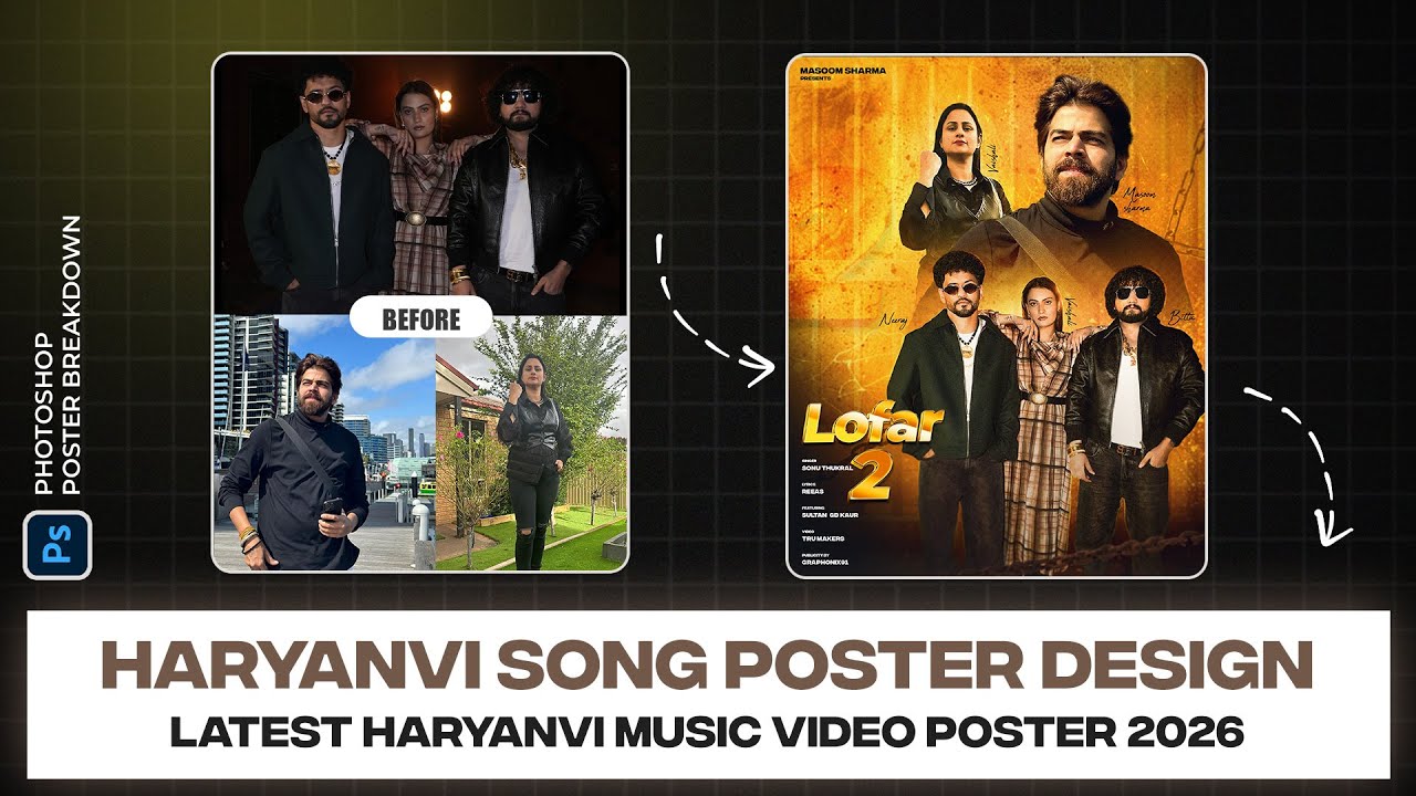 Haryanvi Song Poster Design | Latest Haryanvi Music Video Poster 2026