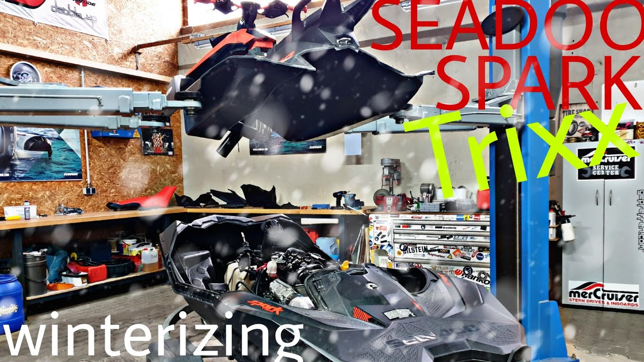 Seadoo Spark Trixx winterizing, Einwinterung, Ölwechsel, oilchange,  Inspektion