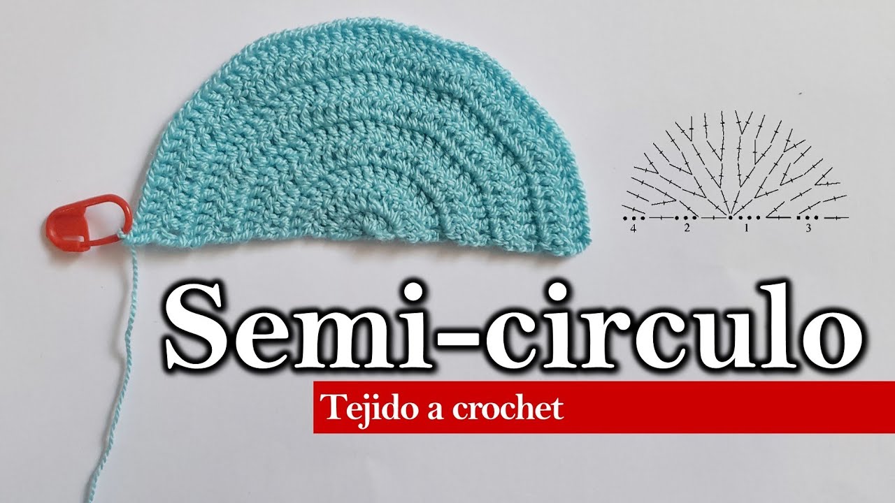 Как связать крючком полукруг | Полукруг | Урок | Шаг за шагом | легко (Auder Crochet)