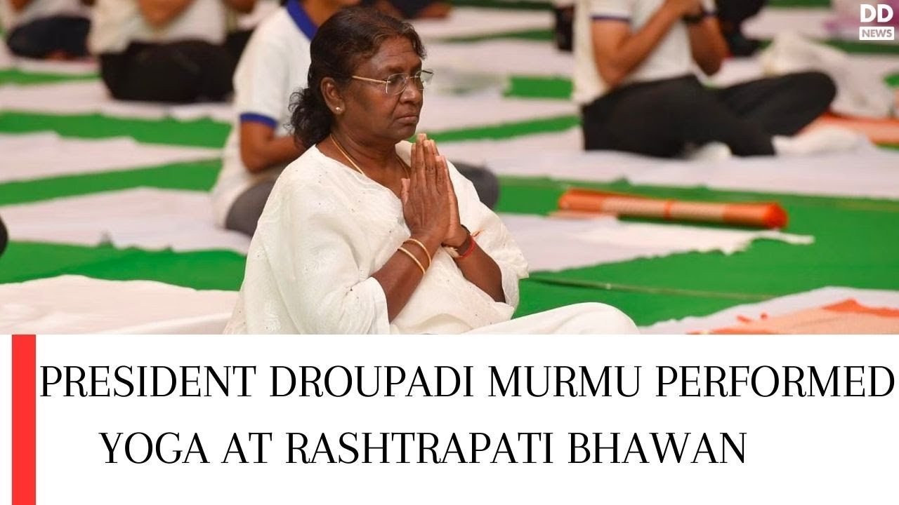 President Draupadi Murmu Joins Yoga Session at Rashtrapati Bhavan