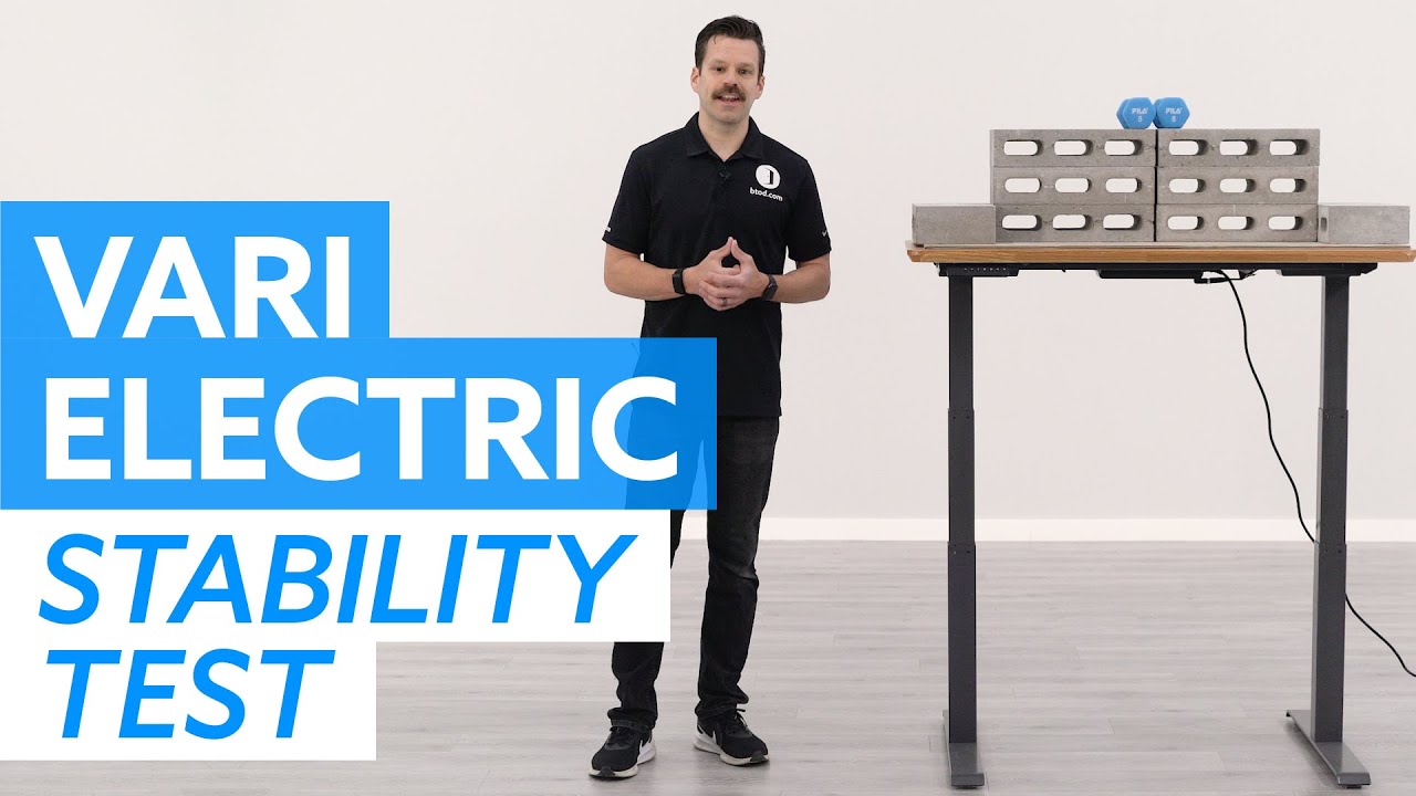 Vari Electric Standing Desk: Stability Test