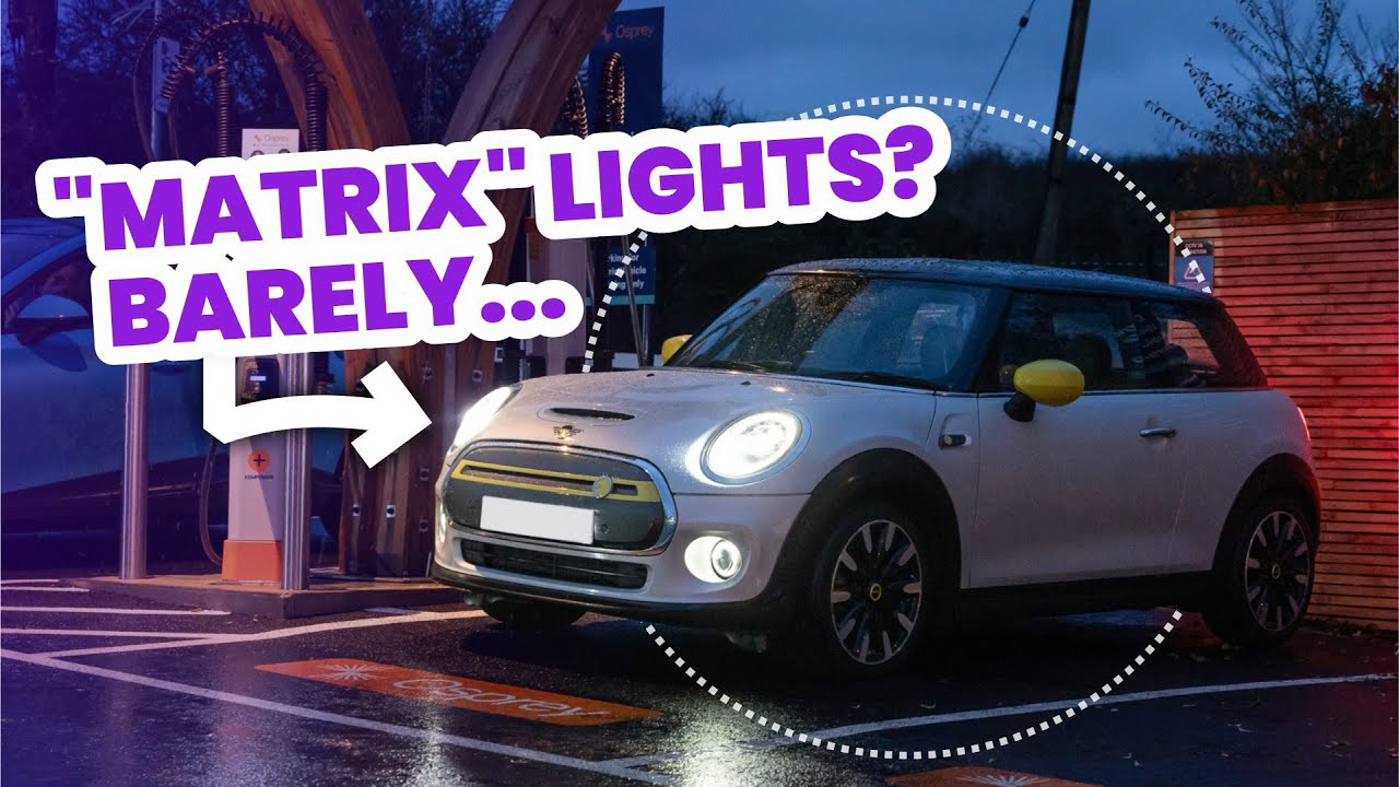 MINI Cooper SE / Electric (F56): адаптивные матричные светодиодные фары плохо справляются с дождливыми дорогами [Обзор]