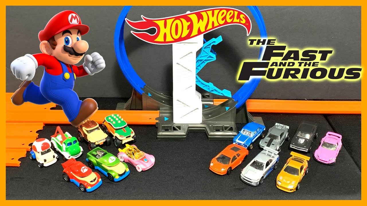 Hot Wheels Super Mario vs Fast and Furious Boost Loop Tournament