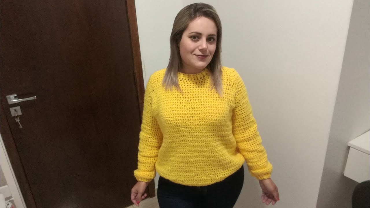 Blusa de crochê M