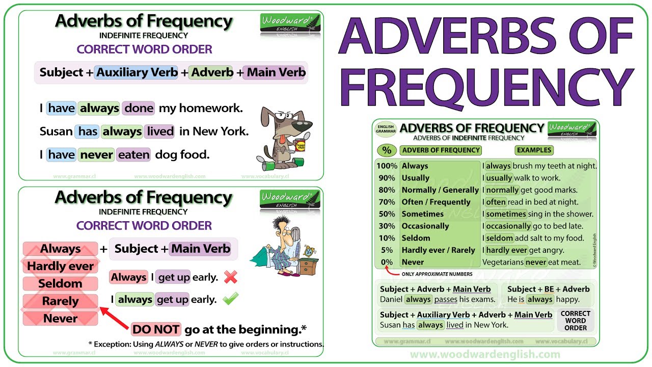 Adverbs of Frequency in English - Meaning, Word Order and Examples | Learn English Adverbs