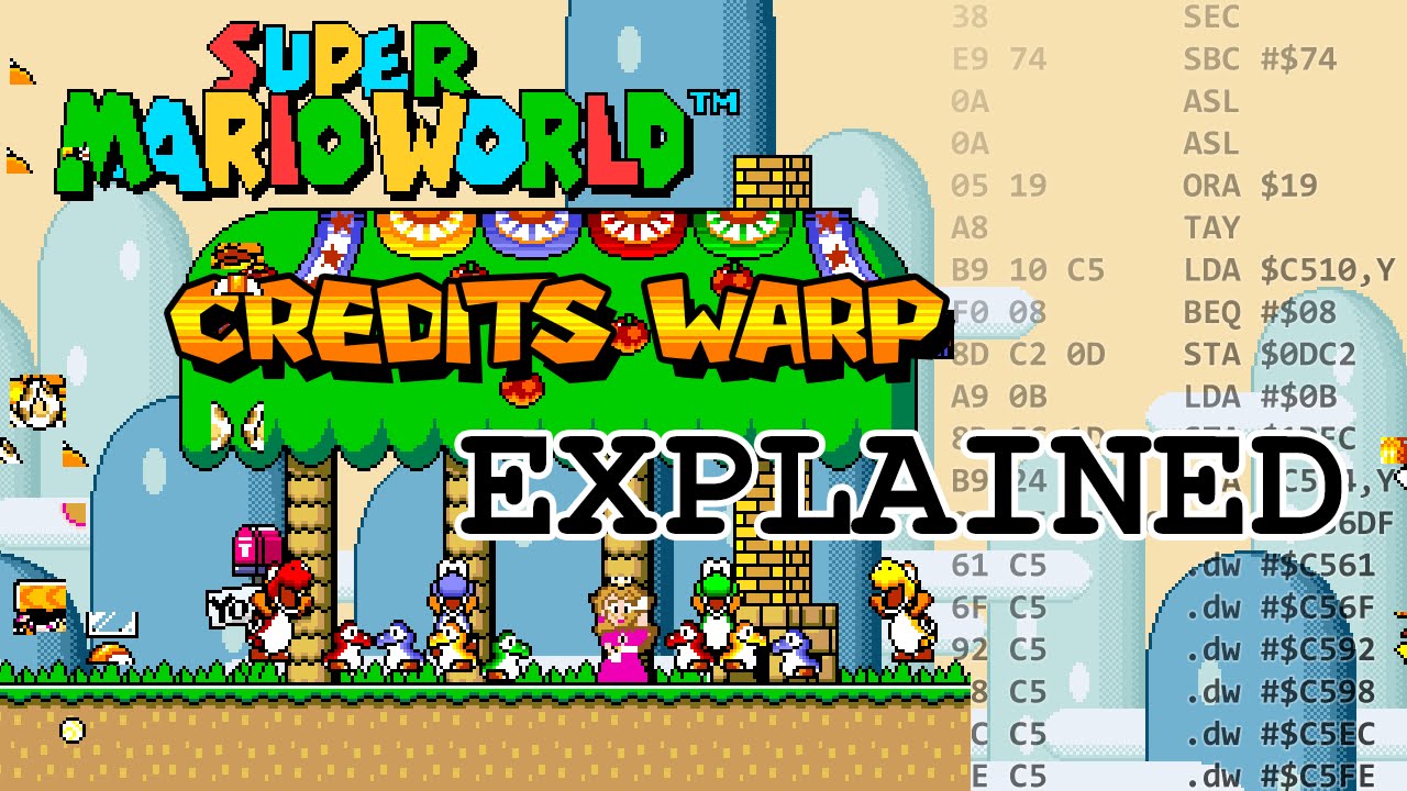 Объяснение титров Super Mario World Warp