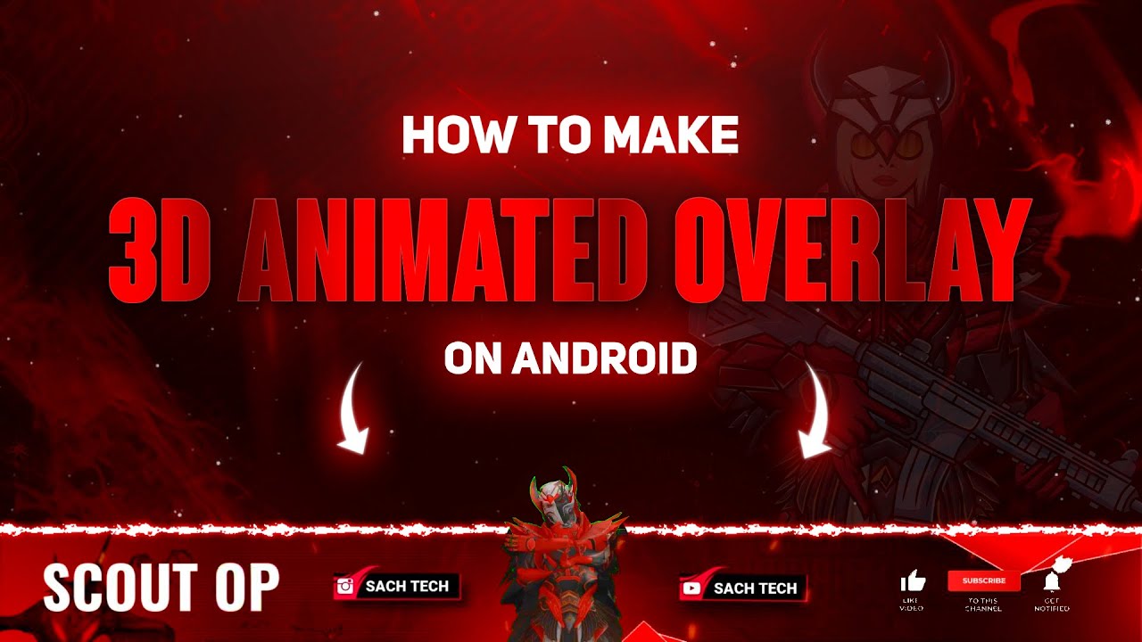 How to Make 3D Animated Gaming Overlay on Android || Make 3D Animated Gaming Overlay in Kinemaster
