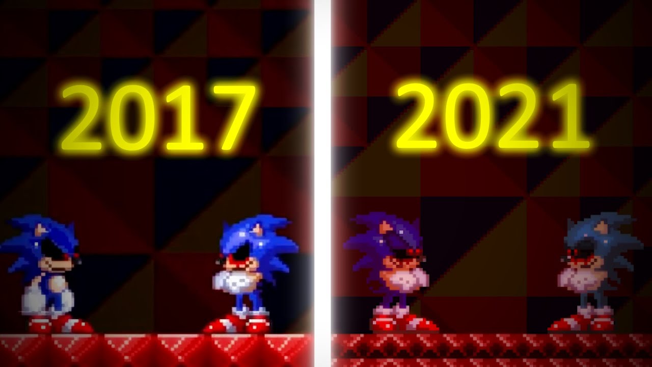 Sally.exe: Continued Nightmare - Sally's give up screen (comparison)!