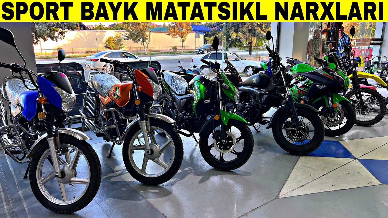 SPORT BAYKLAR SPARTIVNI MATATSIKILLAR ELEKRTO SKUTER ELEKTRO MURAVOY BENZINLI MURAVOY NARXLARI