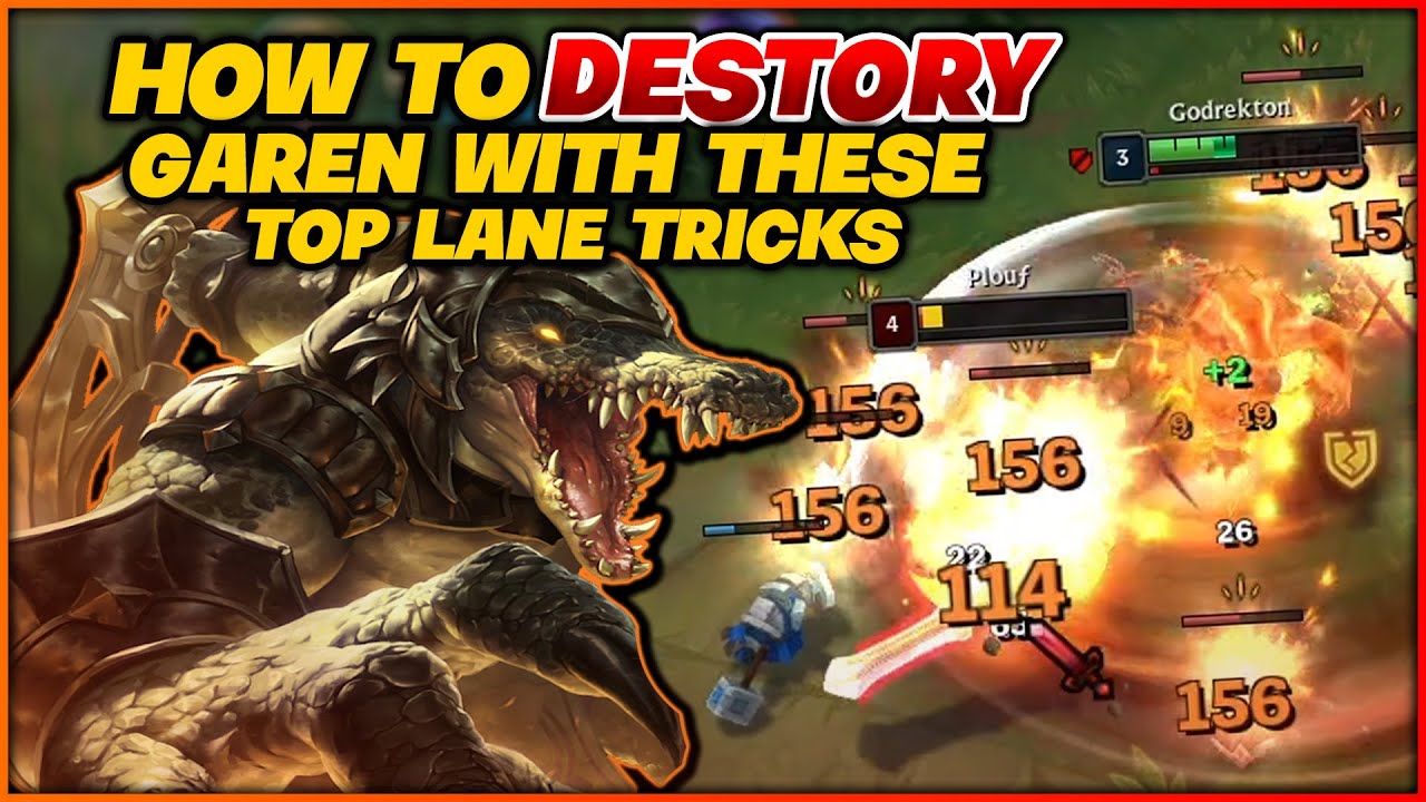 How To Destroy Garen With Top Lane Fundamentals - Renekton Vs Garen - Twitch VOD #9