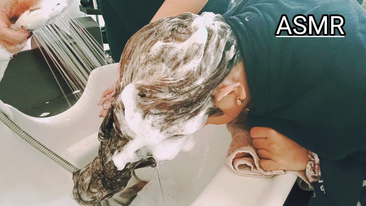 #40 💆ASMR FaceWash & HairWash with Forward and Backward Wash  September 18, 2023