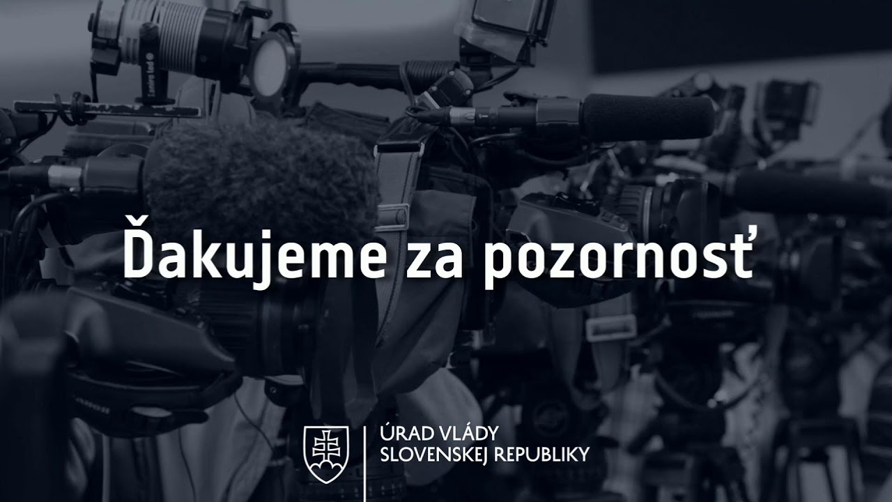 Tlačová konferencia predsedu vlády SR Roberta Fica po rokovaní vlády SR