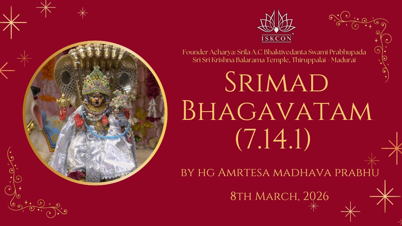 Śrīmad-Bhāgavatam  (7.14.1) by HG Amrtesa Madhava Prabhu