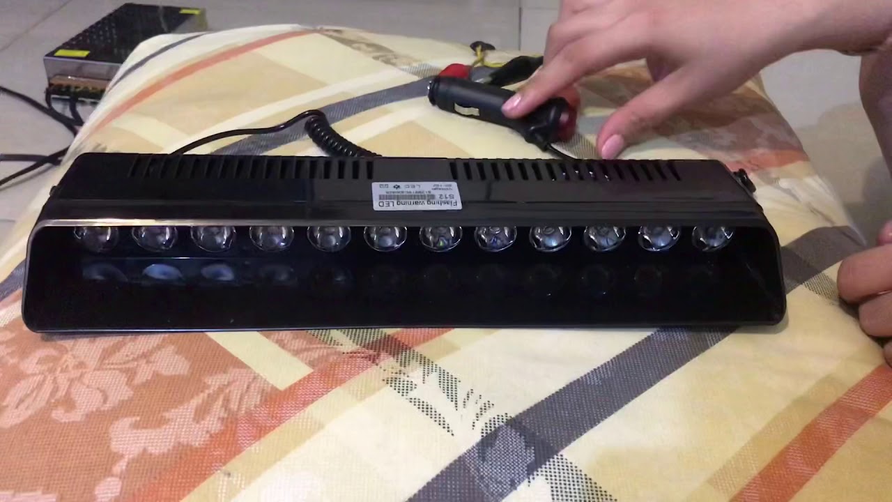 REVIEW STROBO DASHBOARD S12 Led CREE TERANG BUANGETTTT #Strobo #Polisi