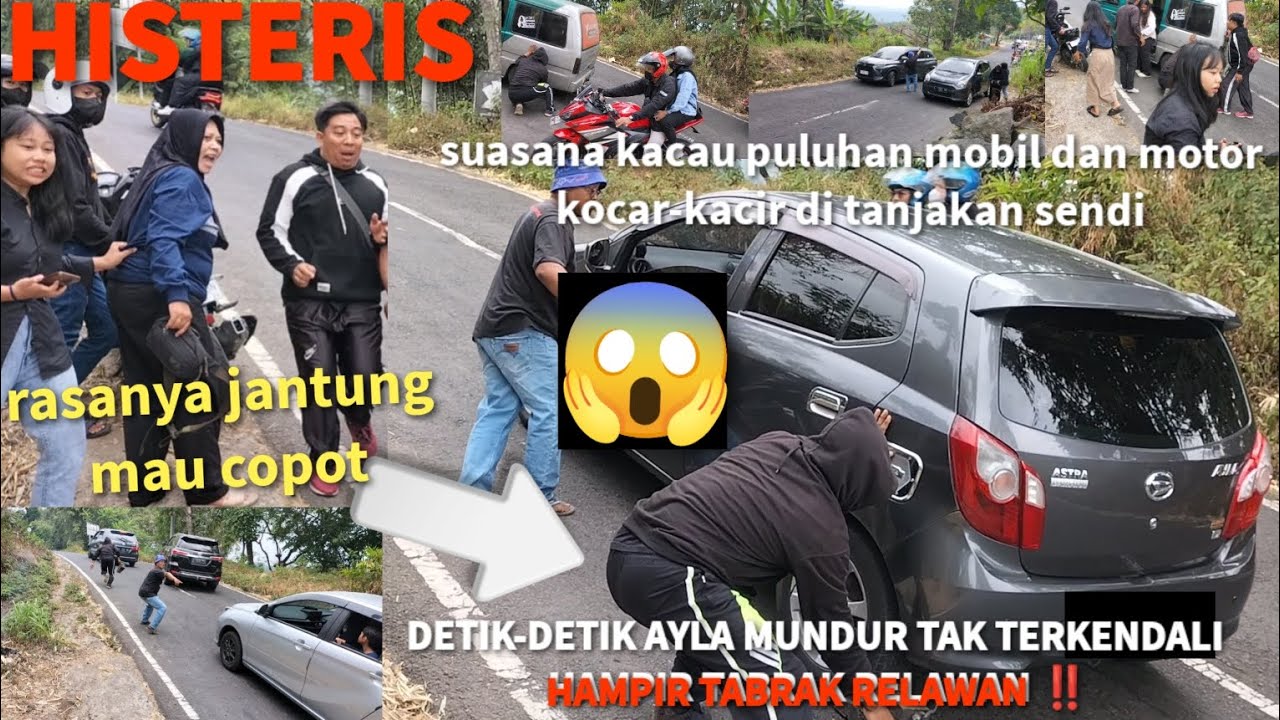 HISTERIS‼️AYLA MUNDUR TAK TERKENDALI H4MPIR T4BR4K RELAWAN Di Tanjakan Sendi