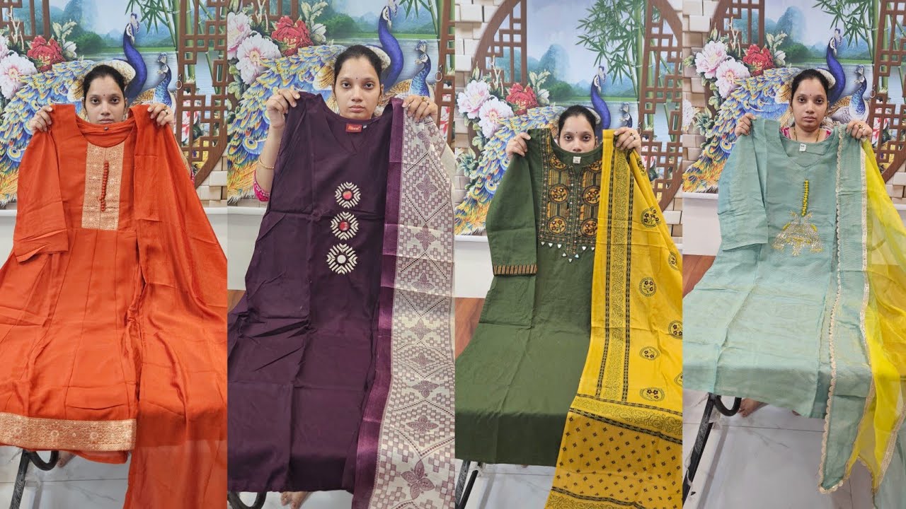 Exclusive Collections mul chanderi  & mul cotton kurti sets #naariCollections 
