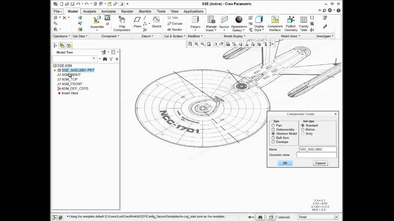 Top Down Design using Skeleton Assemblies - Part 2 - Skeleton Development
