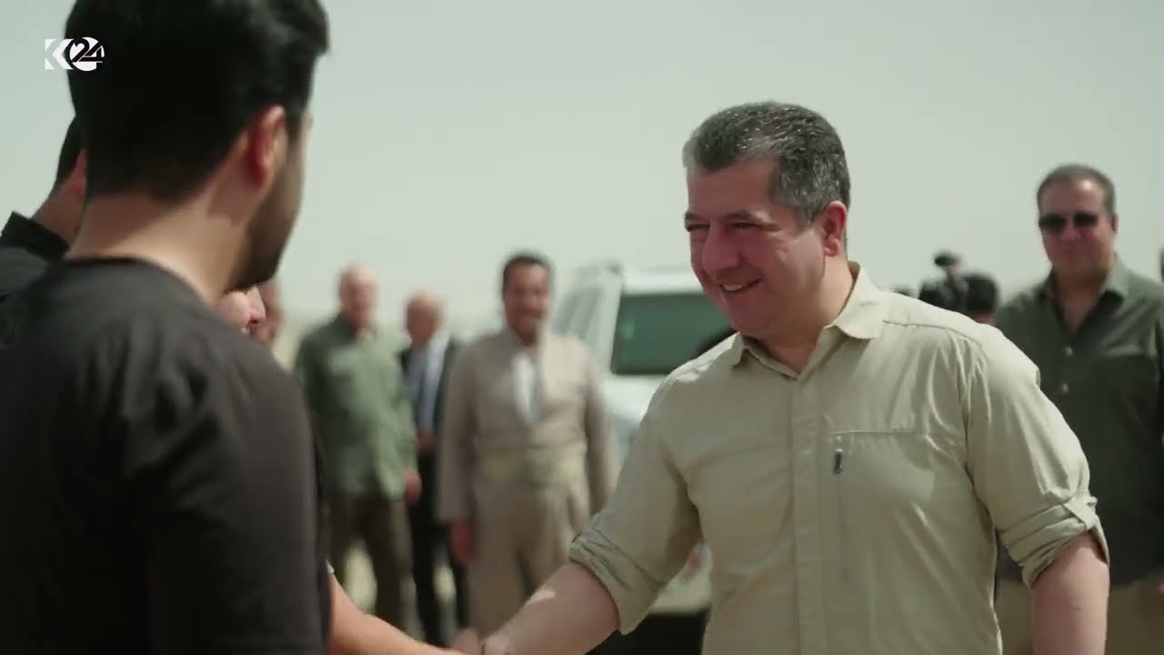 مەسرور بارزانی لە زرارەتی بەشداریکرد لە دروێنەکردنی دانەوێڵەی جووتیاران و خۆی شۆفێری دەڕاسەکە بوو