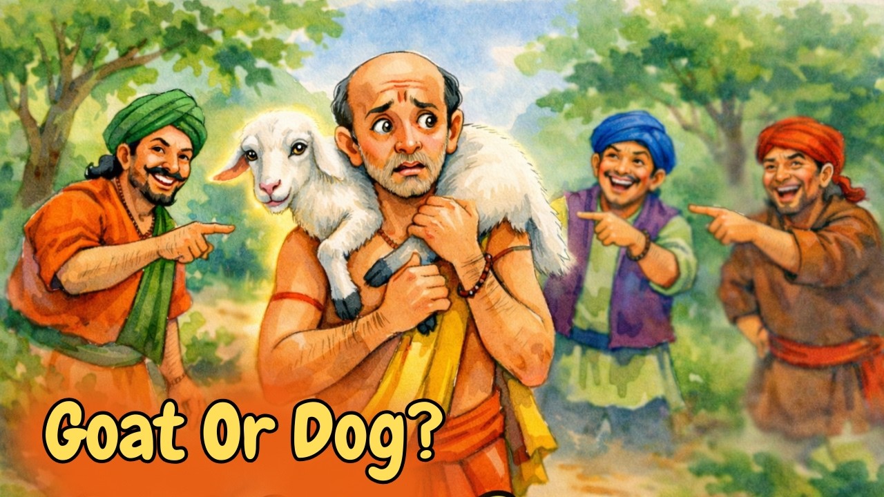 The Thief and the Brahmin | Level-1  Panchatantra Story | Trust Yourself Always | Talk Through Tales