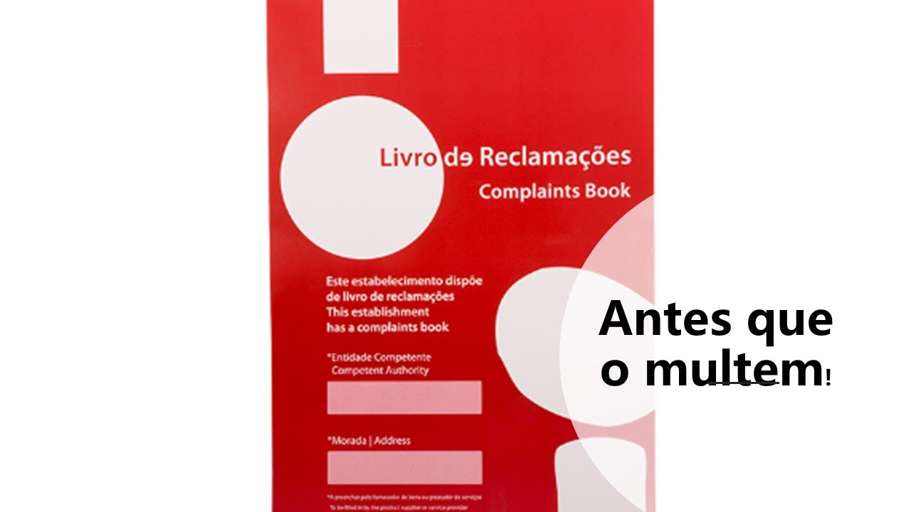 LIVRO DE RECLAMAÇÕES E LIVRO DE RECLAMAÇÕES ELETRÓNICO