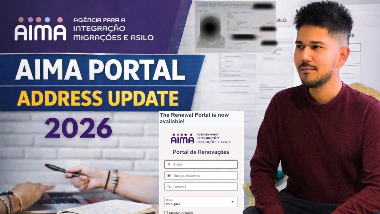 Aima Address Change | Aima portal address update | TRC card renewal | Portugal Immigration Diaries