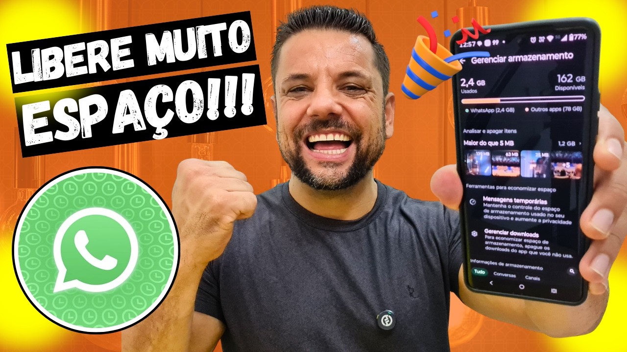 Celular CHEIO? Aprenda a LIMPAR O WHATSAPP do Jeito Certo! 🧹