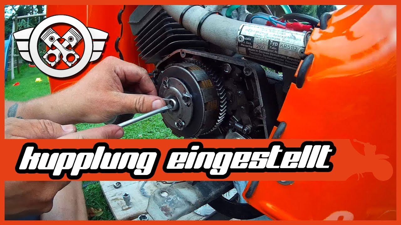 Simson Schwalbe Kupplung regenerieren | Der Einbau | Einstellen der Kupplung