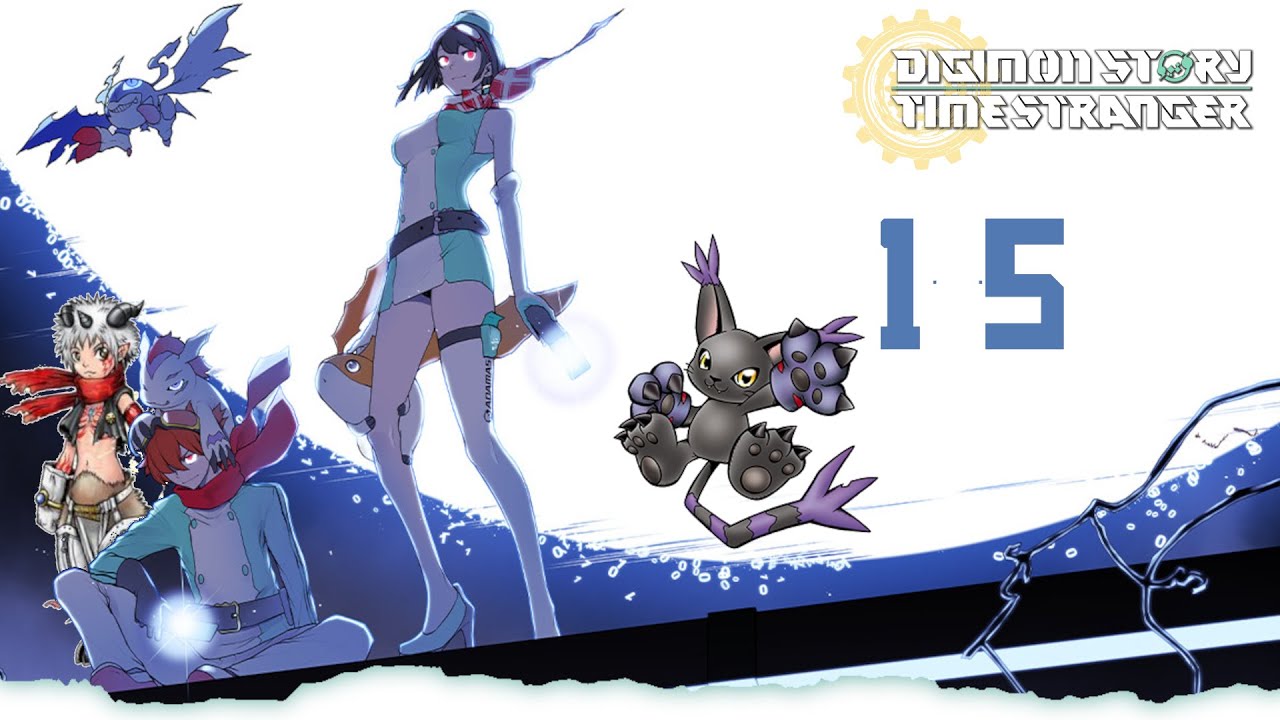 Digimon Story Time Stragner Black Gatomon rennt vor uns weg