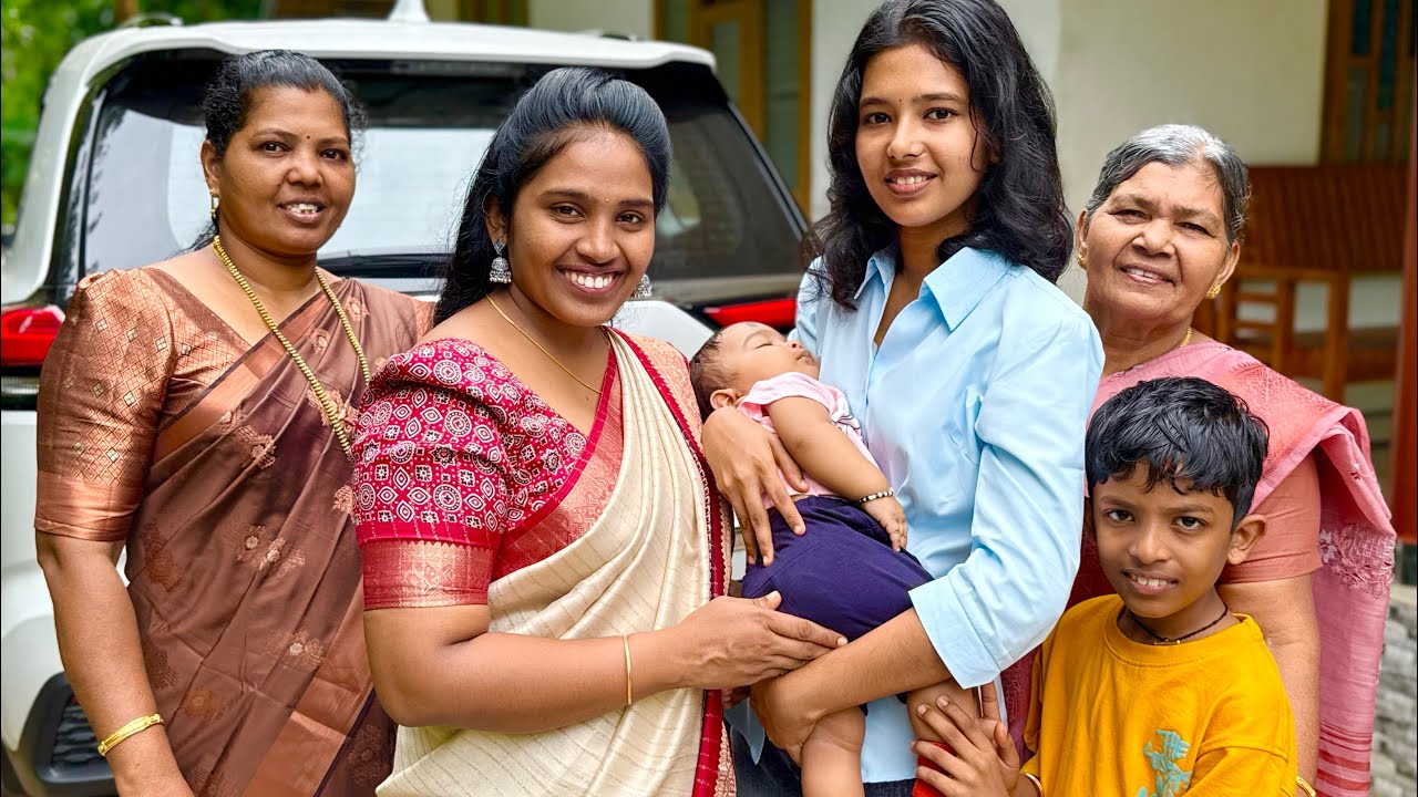 കാത്തിരുന്ന കുഞ്ഞിനെ മാത്രം തനിചാക്കിയില്ല , എല്ലാരും വീട്ടിൽ നിന്നിറങ്ങി✈️ Home 🏠