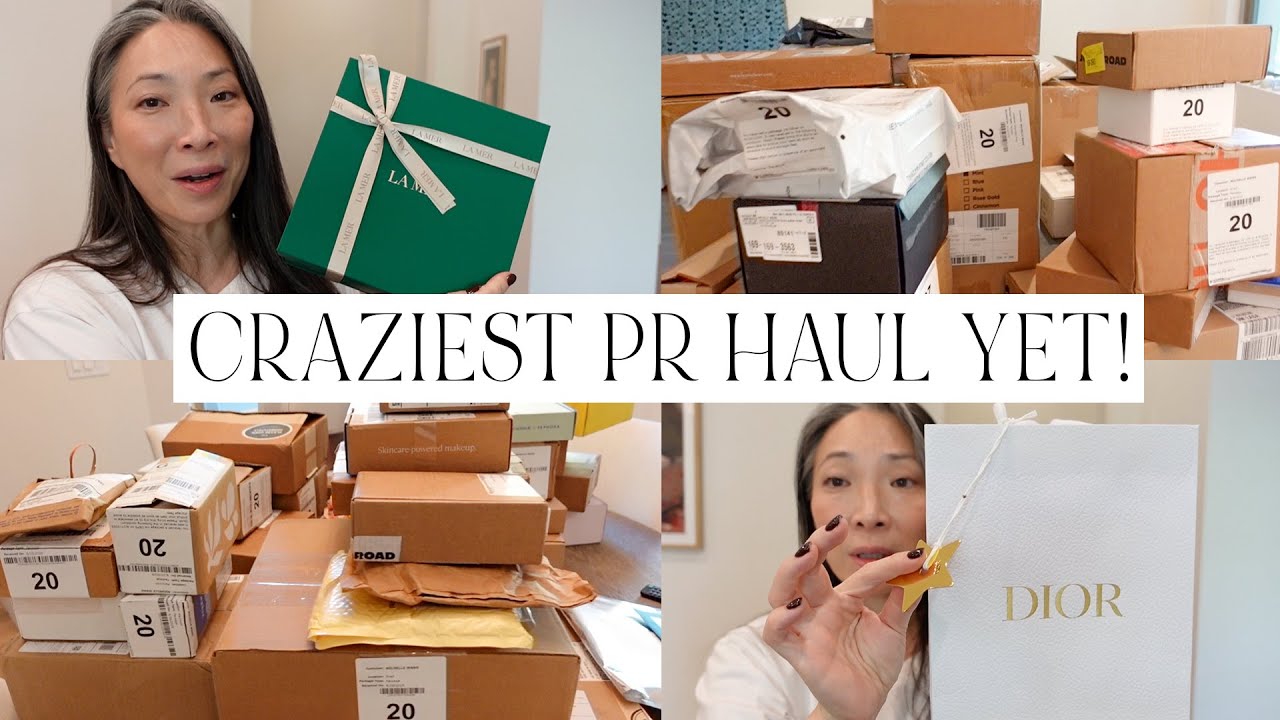 CRAZIEST PR HAUL + GIVEAWAY! La Mer | Dior | Chantecaille