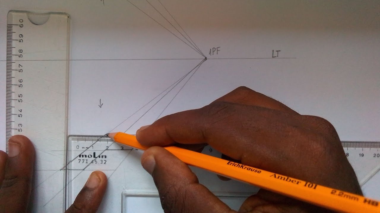 Como representar uma figura plana em perspectiva visual 1 PF 📏