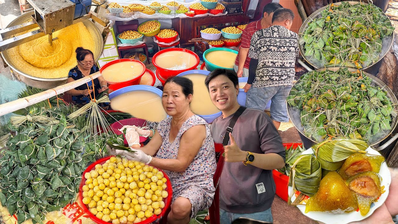 Không ngờ Sài Gòn lại có XÓM BÁNH Ú NƯỚC TRO ngày làm mấy ngàn cái bỏ sỉ khắp nơi thâm niên 50 năm