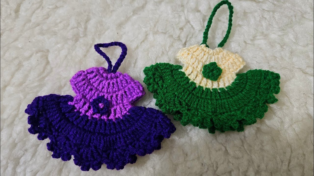 WOW..!Crochet frock Keychain | How to make baby frock | Crochet diy frock | @Crochethook89 