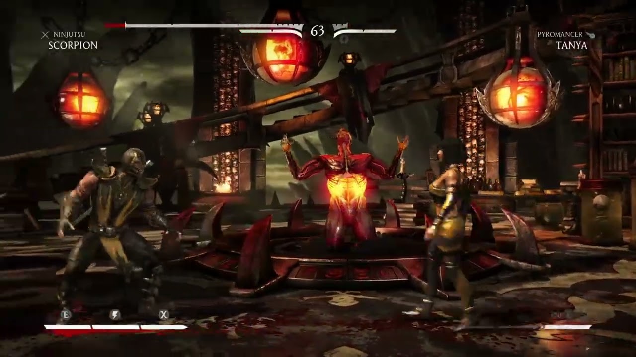 Mortal kombat X - scorpion vs Tanya  (medium)