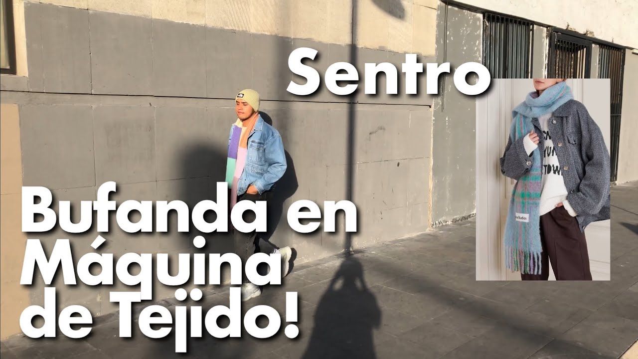 Haciendo una Bufanda con Maquina de Tejido! #tutorial #pantone #acnestudios #sentroknittingmachine