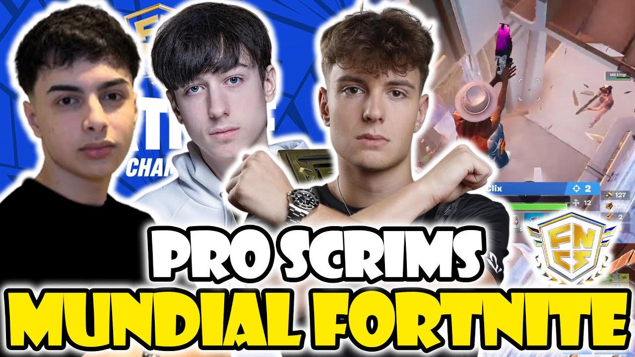 K1NG HUMILLA A CLIX EN LAS SCRIMS DEL MUNDIAL DE FORTNITE🔥PETERBOT, CLIX, K1NG, POLLO Y MAS