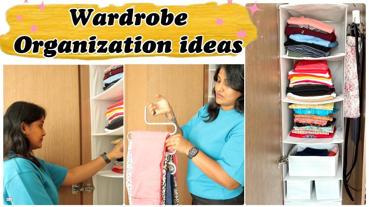 IKEA WARDROBE ORGANIZERS| Indian wardrobe organization IDEAS|Small wardrobe organization|Cooking