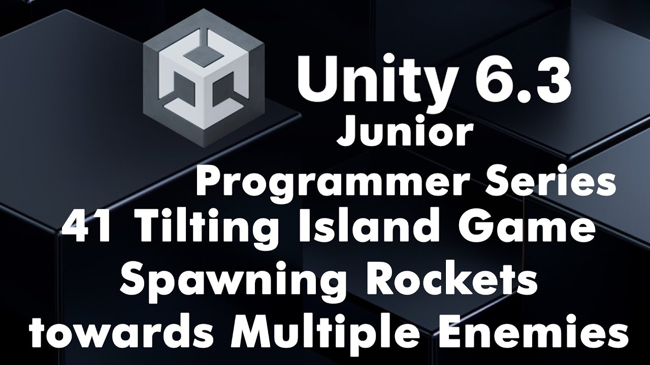 41 Unity New Input System + Homing Rockets Power-Up | Tilting Island Game