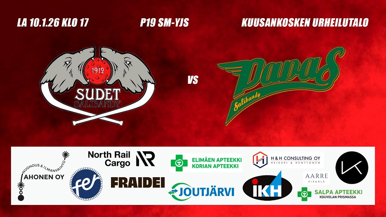 P19 SM Sudet SB - Papas, 10.1.2026 | Sudet Salibandy Kouvola