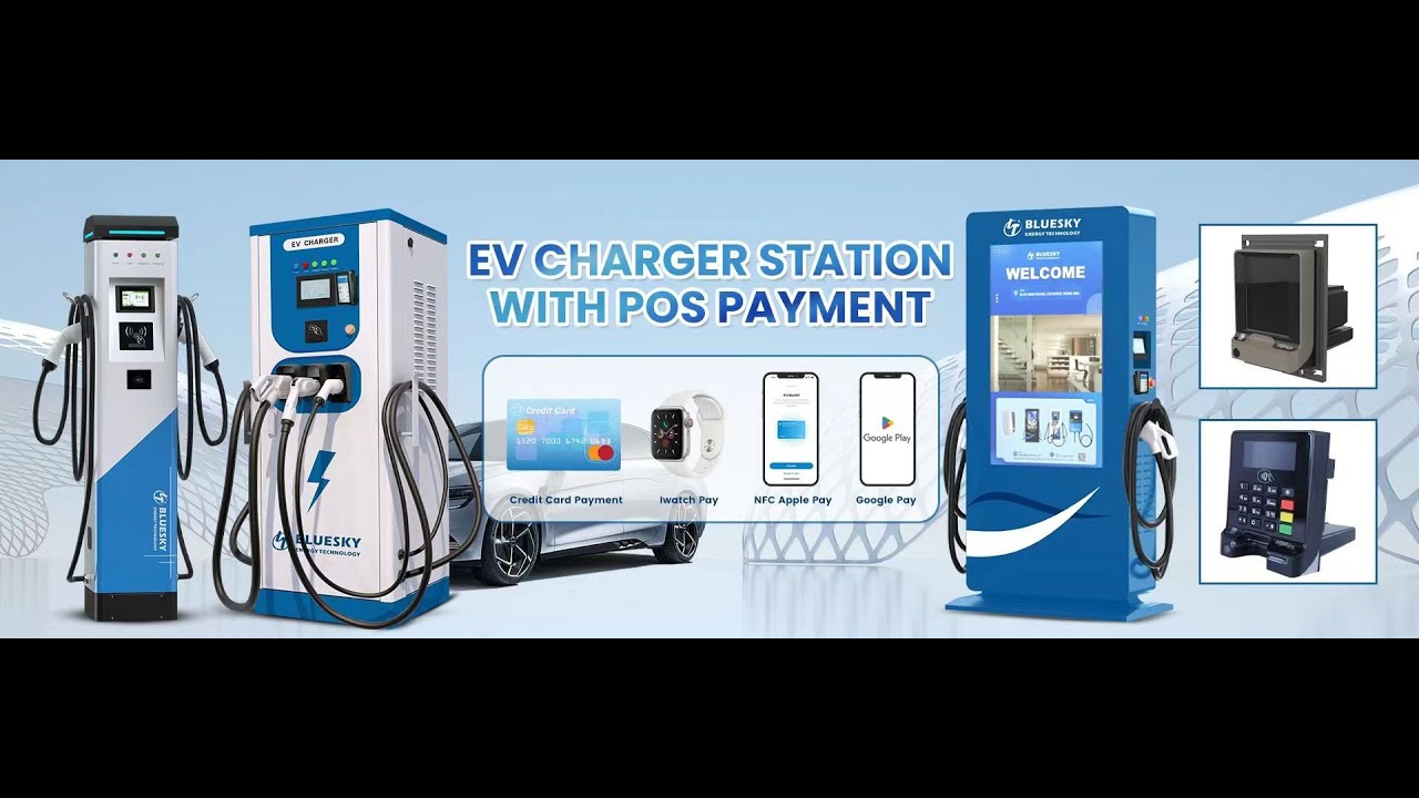 【Pos payment】Bluesky DC EV charger with PAX IM30 POS