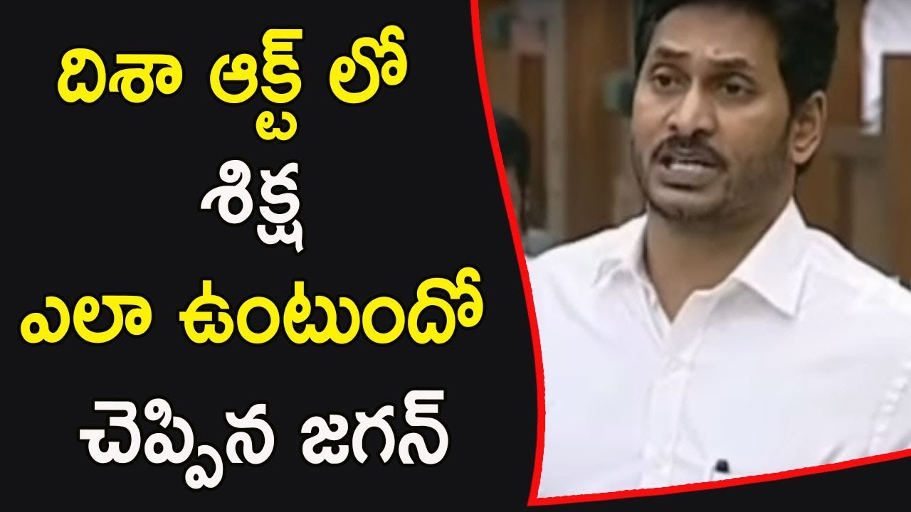 AP CM Jagan About Disha Act Implementation For Women Safety || Zup TV