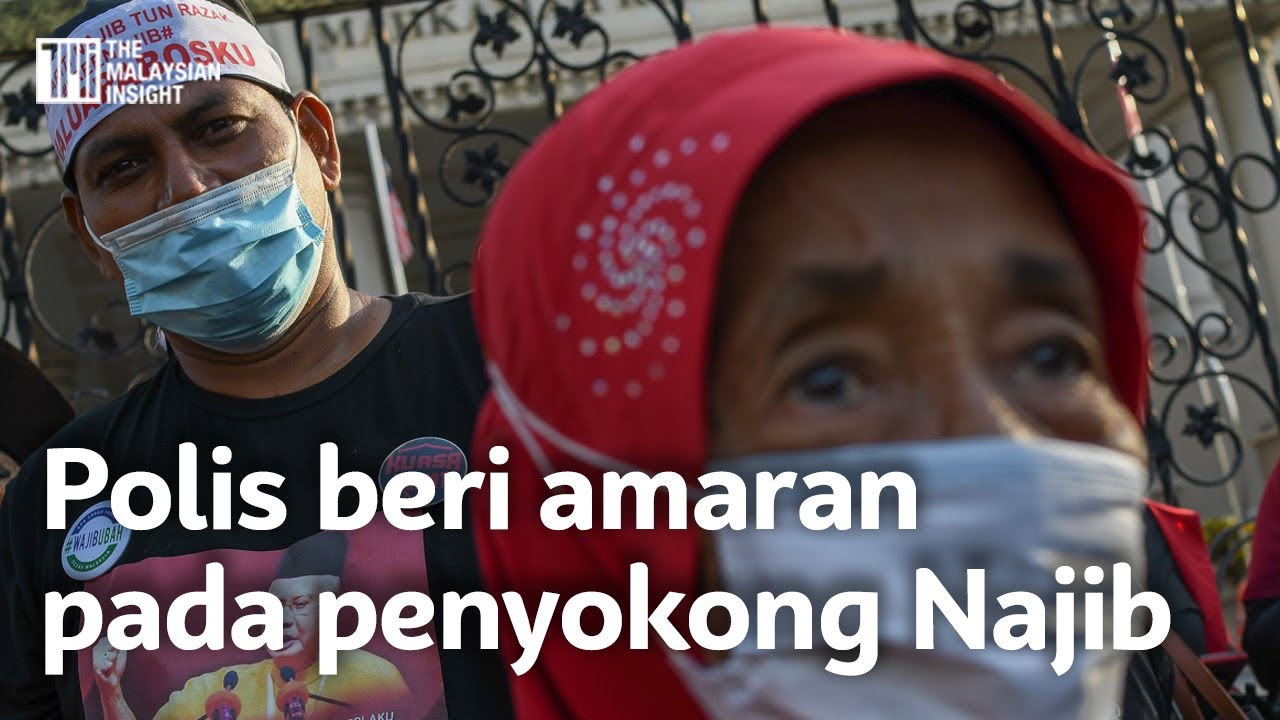 Kes SRC | Tiada penjarakan sosial, polis beri amaran penyokong Najib
