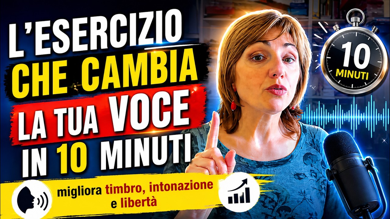 L'esercizio che cambia la tua voce in 10 minuti