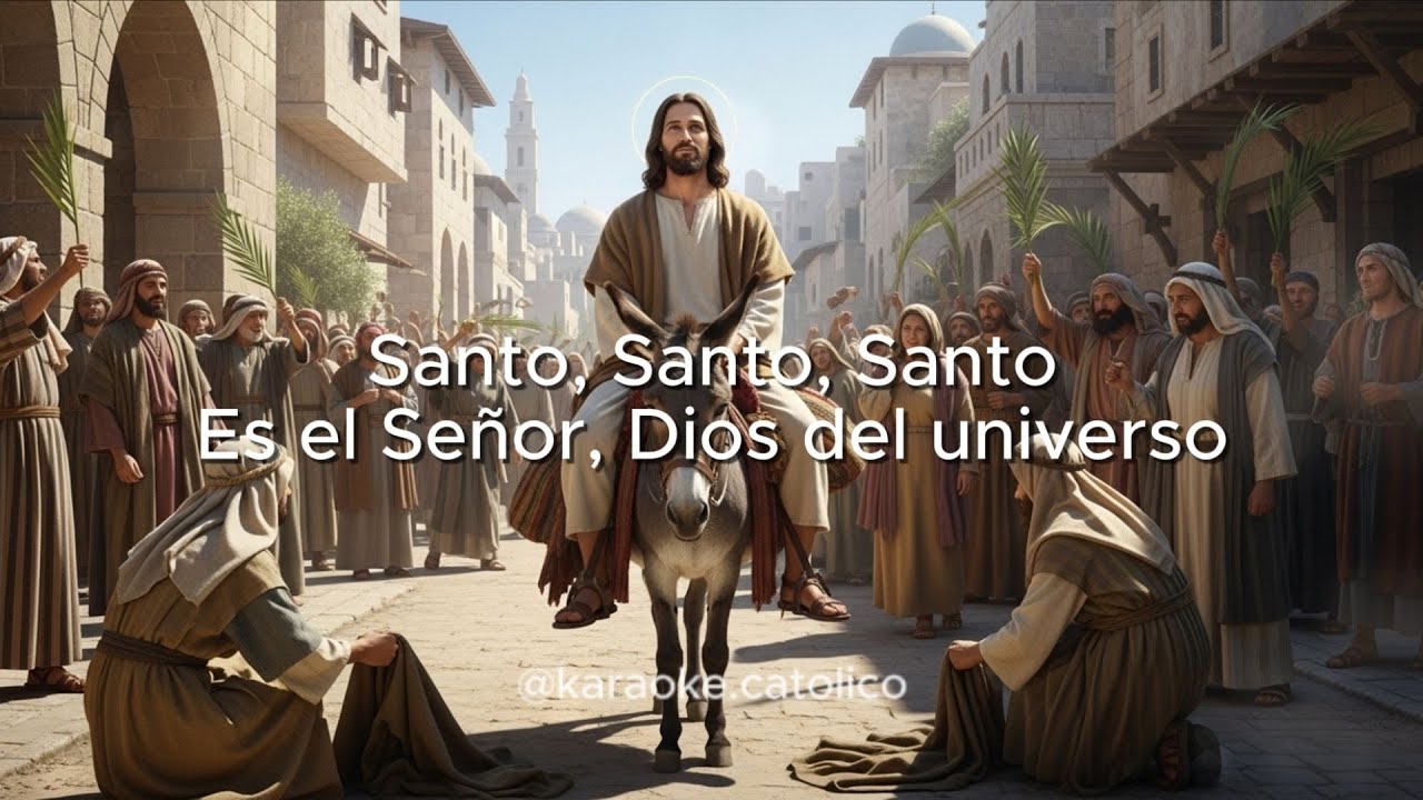 SANTO HOSSANA (canto litúrgico para misa) Pista instrumental - KARAOKE CATÓLICO