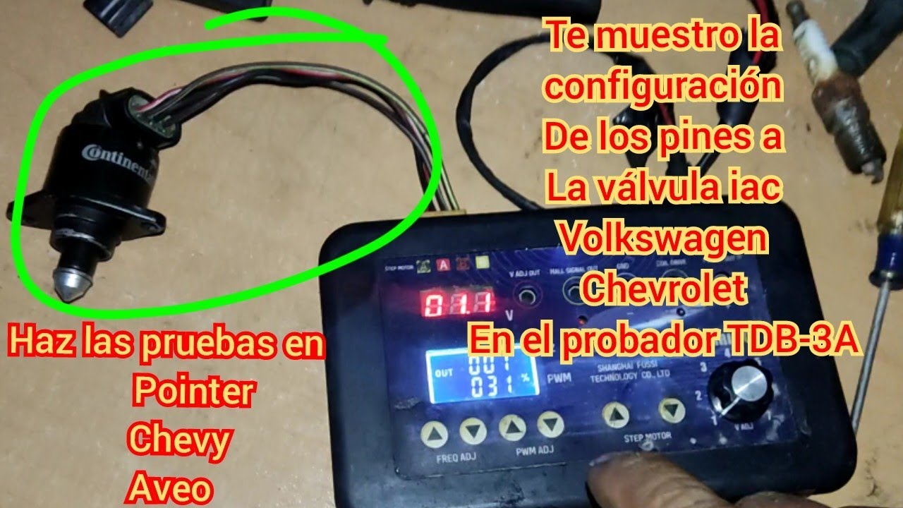 Aprende a poner el cableado de válvulas iac de línea Chevrolet y Volkswagen en tu probador TDB-3A