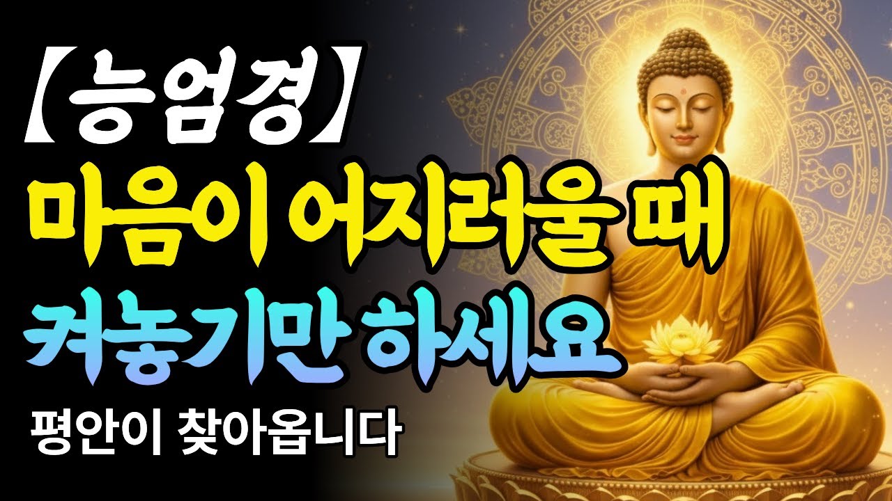 생각과 마음이 어지러워 잠 못 들 때, 그냥 켜놓고 주무세요  | 자면서 복 받는 부처님 말씀【능엄경】 | 수면 명상