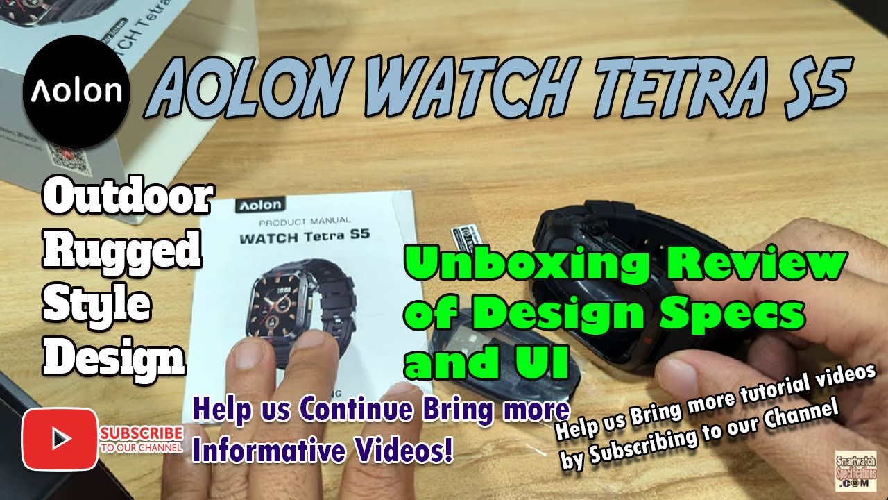 Умные часы AOLON Watch Tetra S5 — обзор дизайна и пользовательского интерфейса
