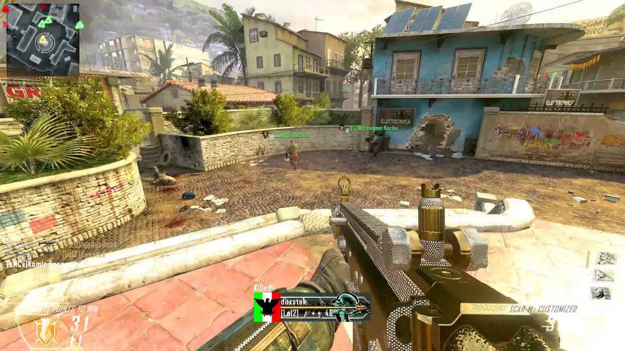 CoD BO2 PC: Scar-H 2 mins for Nuclear on Slums Map - Team Deathmatch 59-2