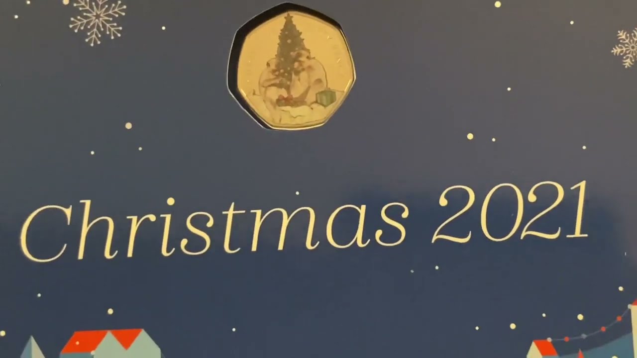 Gibraltar Christmas 50p  2021 (colour/carded)