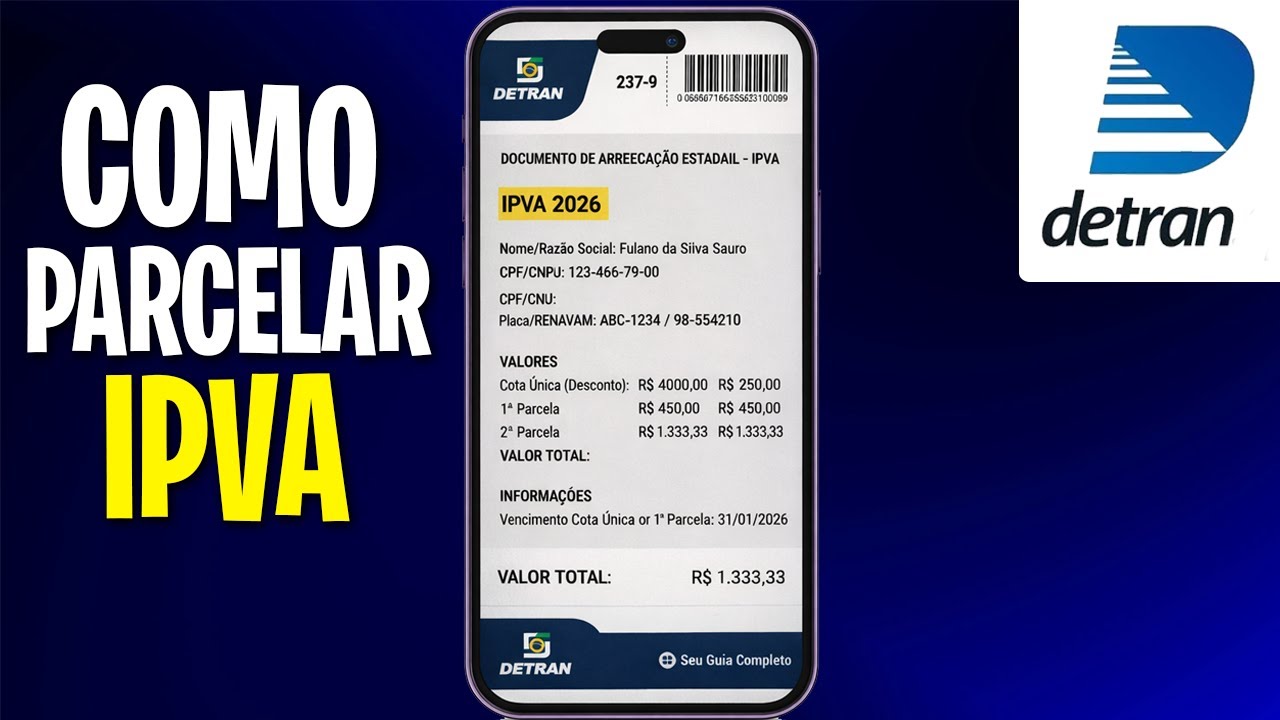 Como Pagar o IPVA e Licenciamento no SITE do DETRAN